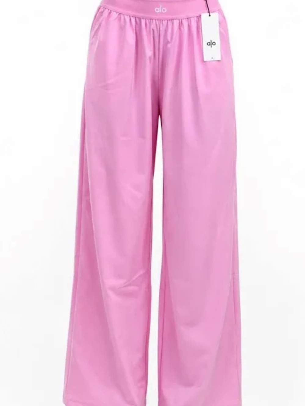 ALO Yoga Pink Wide-Leg Lounge Pants - Picture 2 of 4
